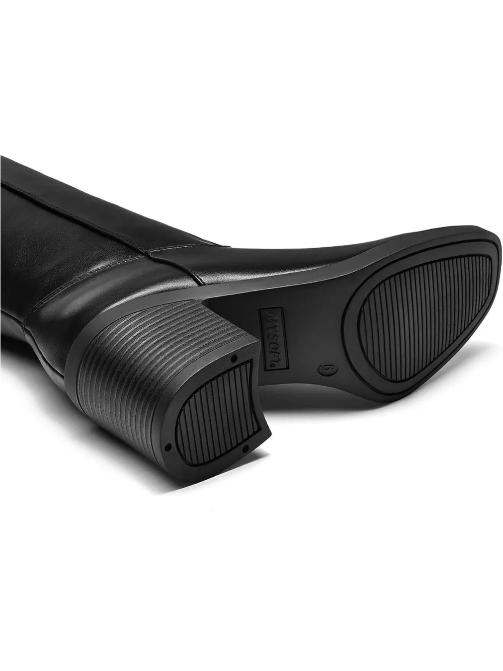 Classic Black Knee-High Women's Riding Boots